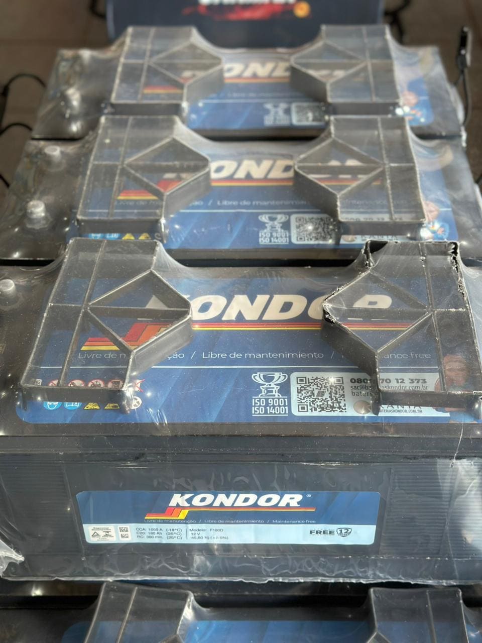 Bateria Kondor 180AH Direita e Esquerda